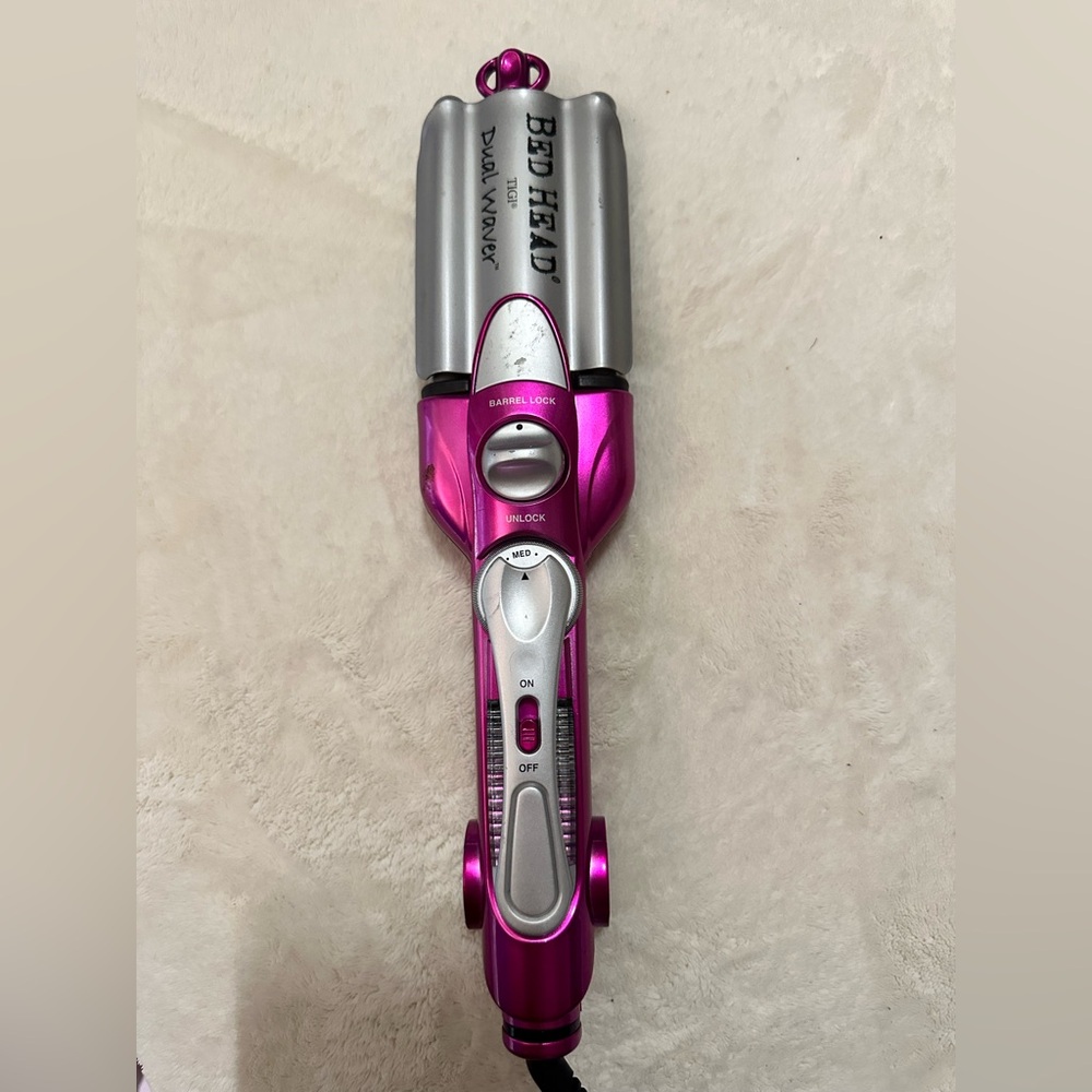Bed Head Pink and Silver Triple Barrel Waver Hair Styling Tool